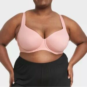 Auden Women’s Unlined Bra in Rose (Pink) - Size 46DDD